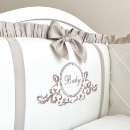 Lenjerie Patut Bebe Copii 6 piese Baby King latte (1)